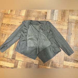 BLANK NYC Snake Print Jacket Olive Green Army